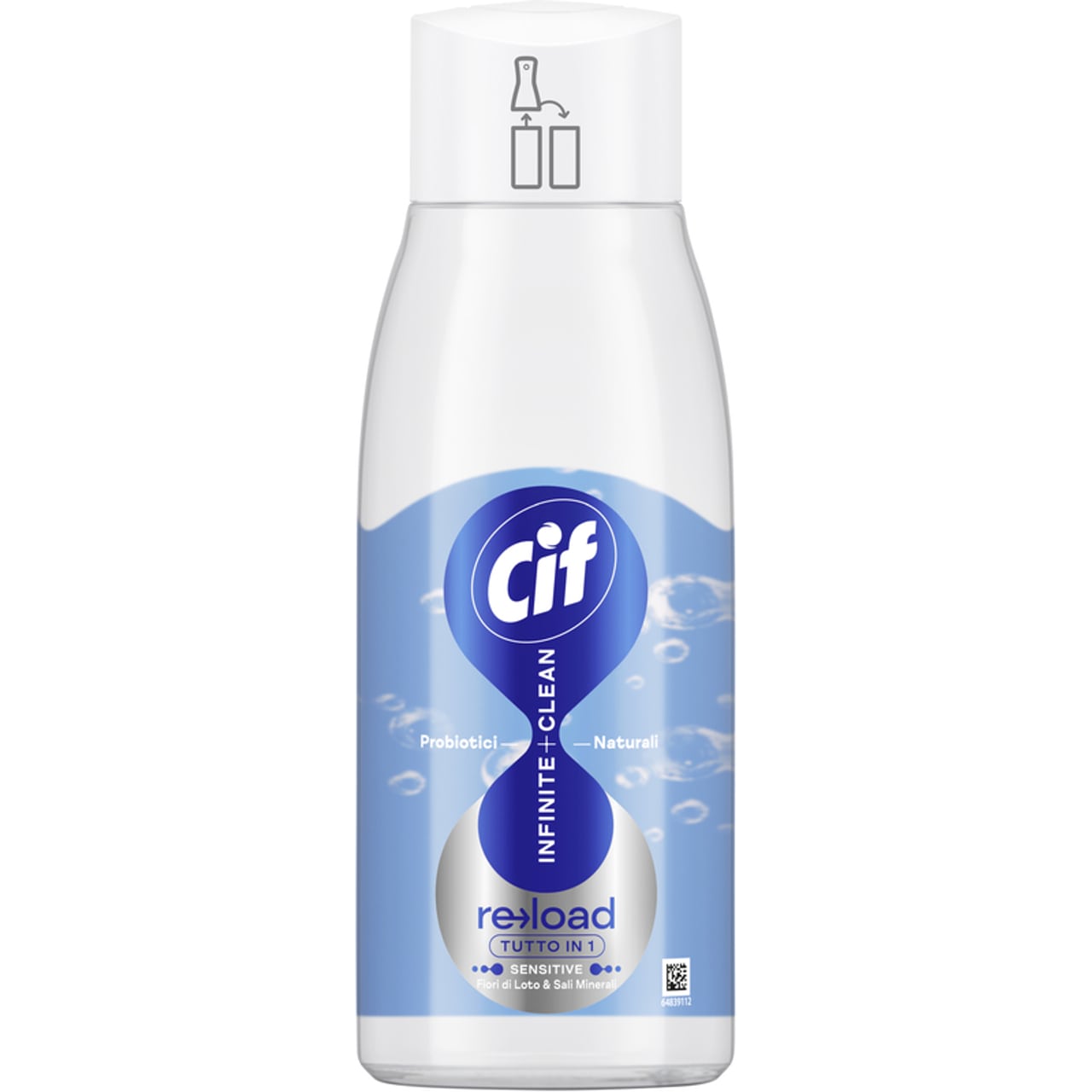 CIF INFINITE CLEAN TUTTO IN 1 RICARICA 590ML SENSITIVE FIORI DI LOTO & SALI MINERALI