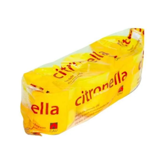 CAU TRIS LUMINI CITRONELLA CANDELA CITRONELLA DURATA 8/10 ORE PLP H.50X53MM