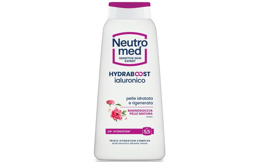 NEUTROMED SENSITIVE SKIN EXPERT BAGNODOCCIA 600ML HYDRABOOST IALURONICO PELLE MATURA PEONIA