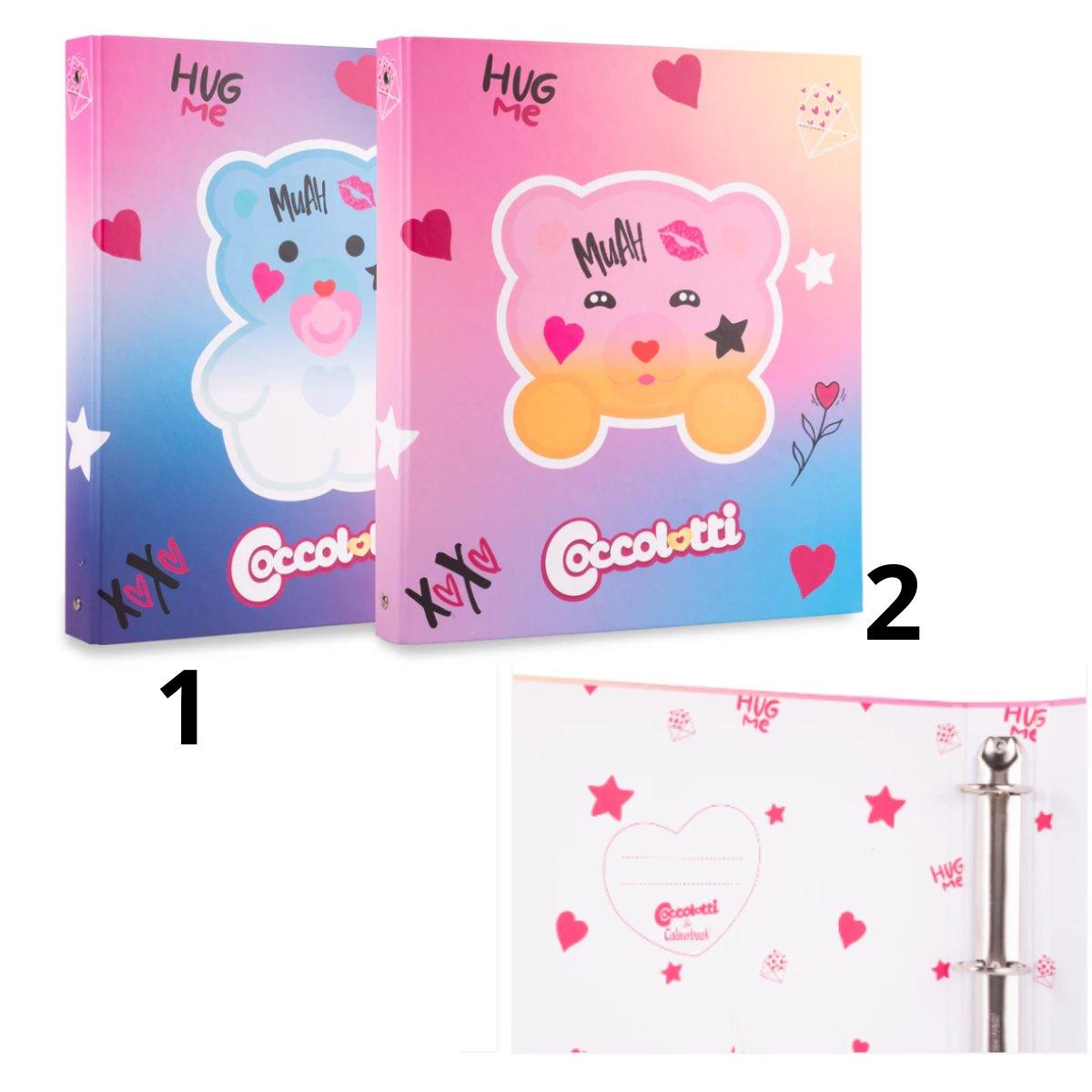 COLOURBOOK CARTELLA 4 ANELLI A4 COCCOLOTTI LOVE&TELL