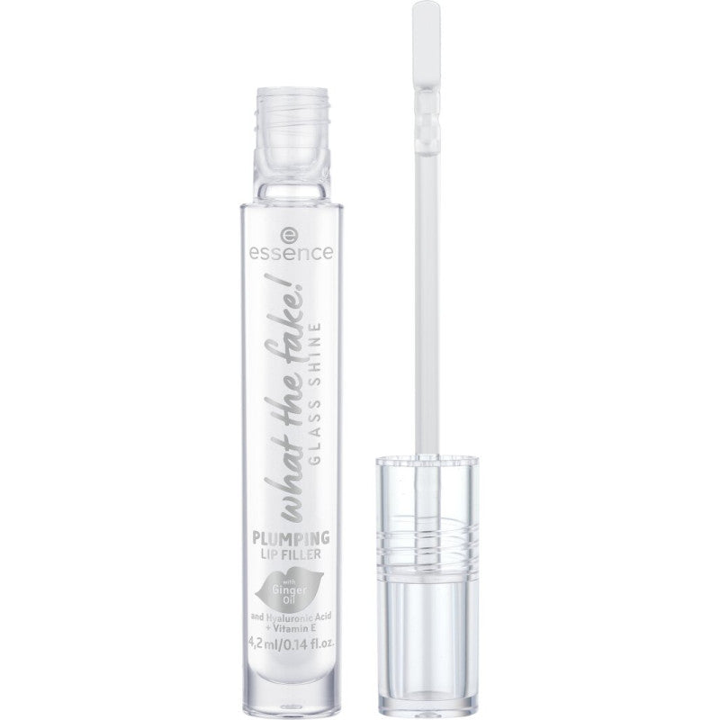 ESSENCE LUCIDALABBRA WHAT THE FAKE! GLASS SHINE PLUMPING LIP FILLER 01 OH SO GLASSY!