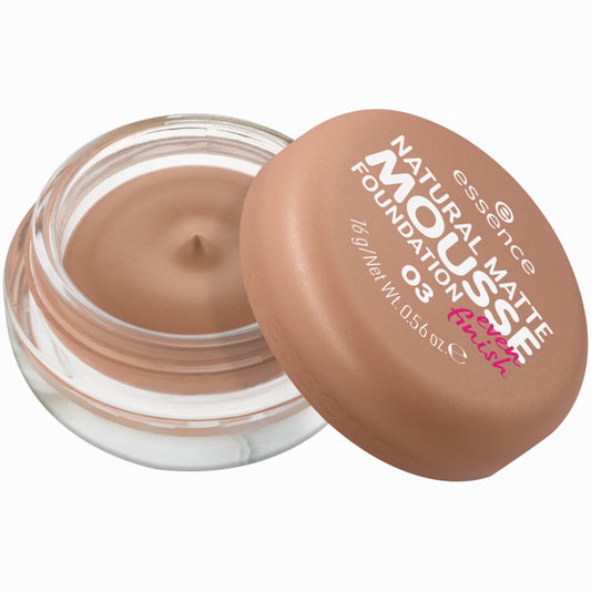 ESSENCE FONDOTINTA NATURAL MATTE MOUSSE FOUNDATION EVEN FINISH 16G 03