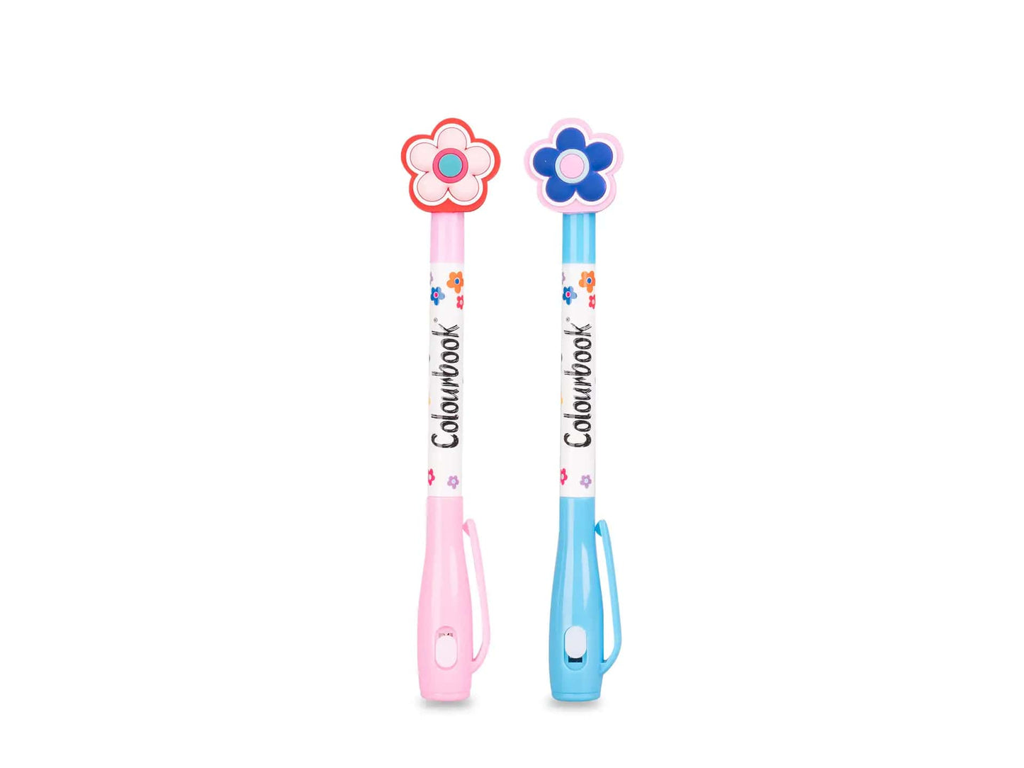 COLOURBOOK SECRET PEN FLOWER LUCE UV COLORI ASSORTITI