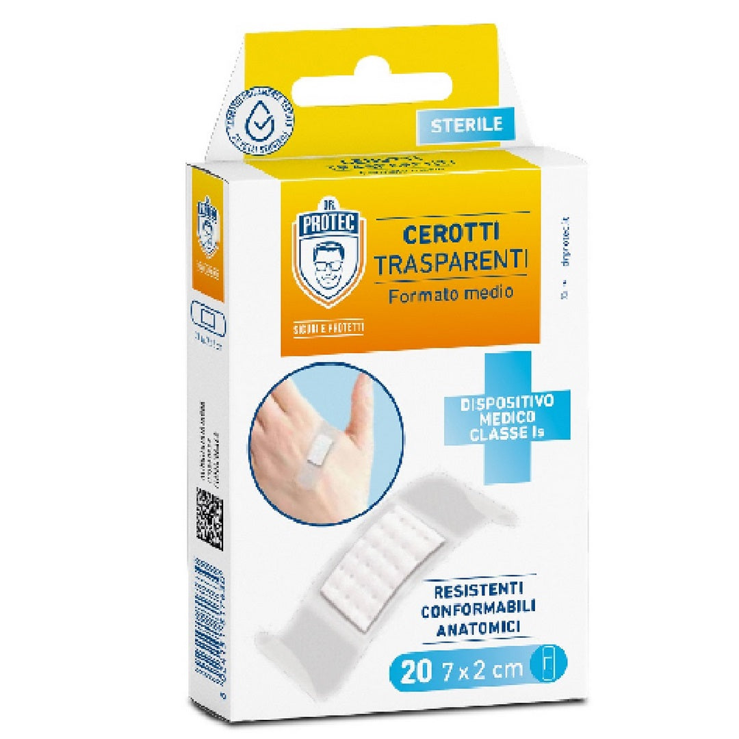 DR. PROTECT CEROTTI TRASPARENTI 7X2CM 20PZ