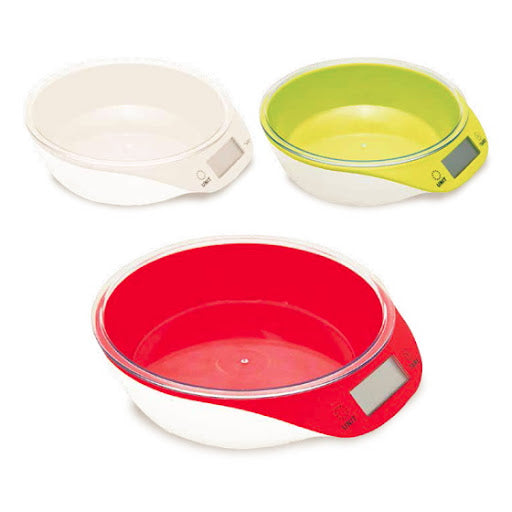 VRT BILANCIA DA CUCINA LCD PIATTO CIOTOLA 3 COLORI ASSORTITI