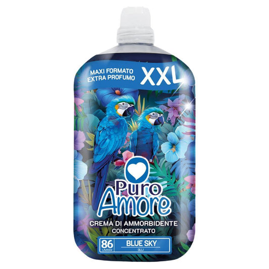 PURO AMORE CREMA DI AMMORBIDENTE CONCENTRATO XXL 1,806L 86 LAVAGGI BLUE SKY BLU