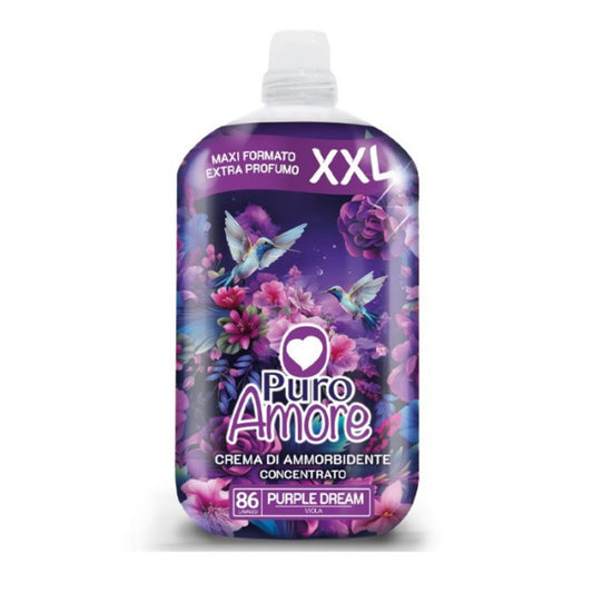 PURO AMORE CREMA DI AMMORBIDENTE CONCENTRATO XXL 1,806L 86 LAVAGGI PURPLE DREAM VIOLA