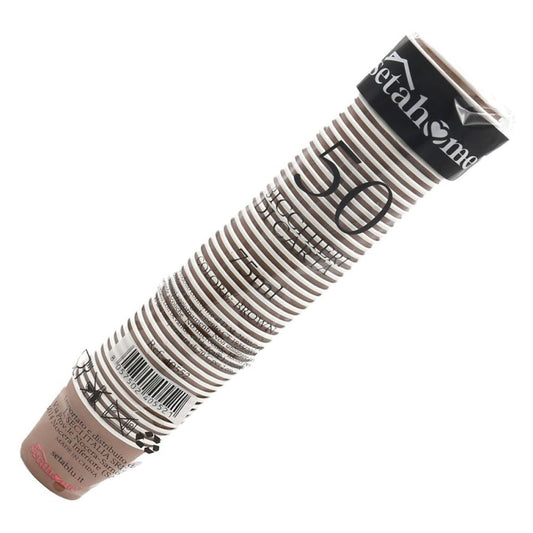 SETABLU BICCHIERINI CARTA 75ML 2,5oz 50PZ BROWN