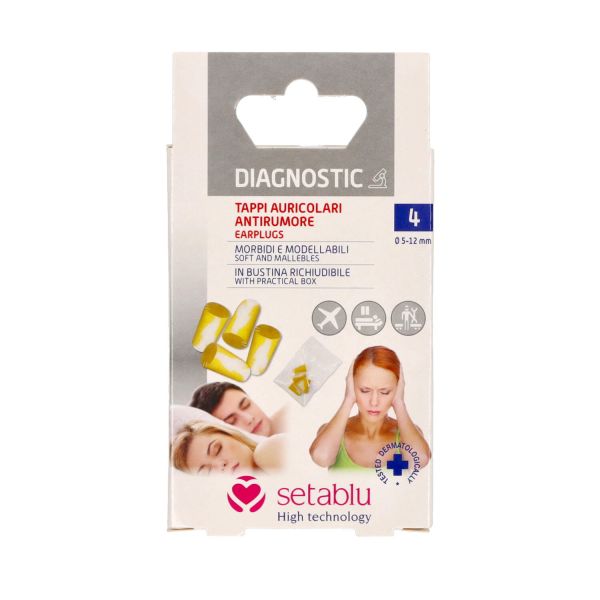 SETABLU DIAGNOSTIC TAPPI AURICOLARI ANTIRUMORE IN FOAM 5-12MM 4PZ