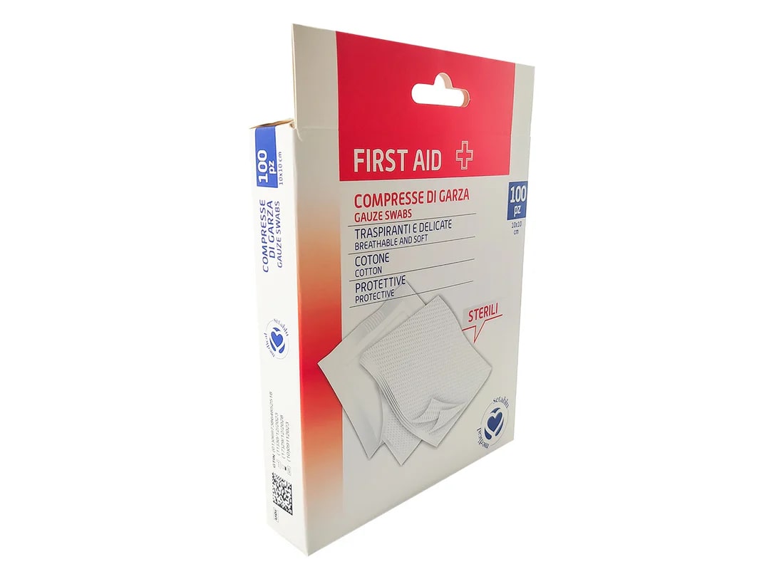 SETABLU FIRST AID COMPRESSE DI GARZA CM.10X10 100PZ