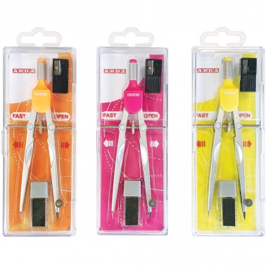 ARDA COMPASSO TECNICO FLUO CON ACCESSORI