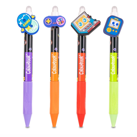 COLOURBOOK PENNA GEL CANCELLABILE CON TOPPER PLAY COLORI ASSORTITI