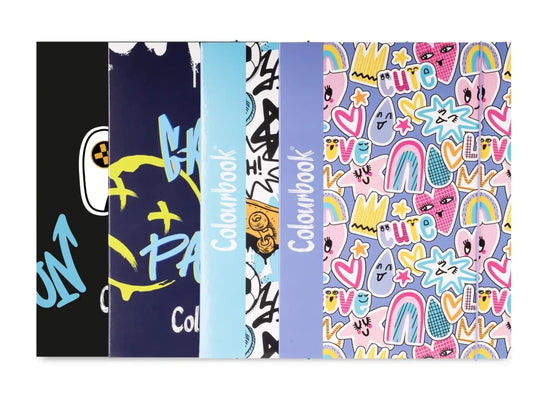 COLOURBOOK CARTELLA CON ELASTICO D1 ABSTRACT CM.25X35