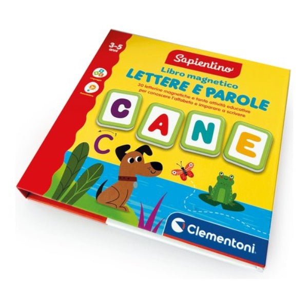 CLEMENTONI SAPIENTINO LIBRO MAGNETICO LETTERE E PAROLE 3-5 ANNI