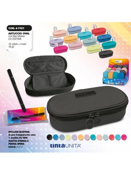 TINTA UNITA ASTUCCIO OVALE CON MATITA INFINITA E PENNA A SFERA 0,7