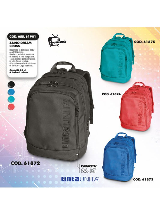 TINTA UNITA ZAINO DREAM CROSS BLU COD.61873