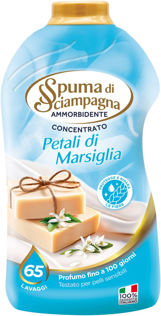 SPUMA DI SCIAMPAGNA AMMORBIDENTE CONCENTRATO 1300ML 65LAV. PETALI DI MARSIGLIA