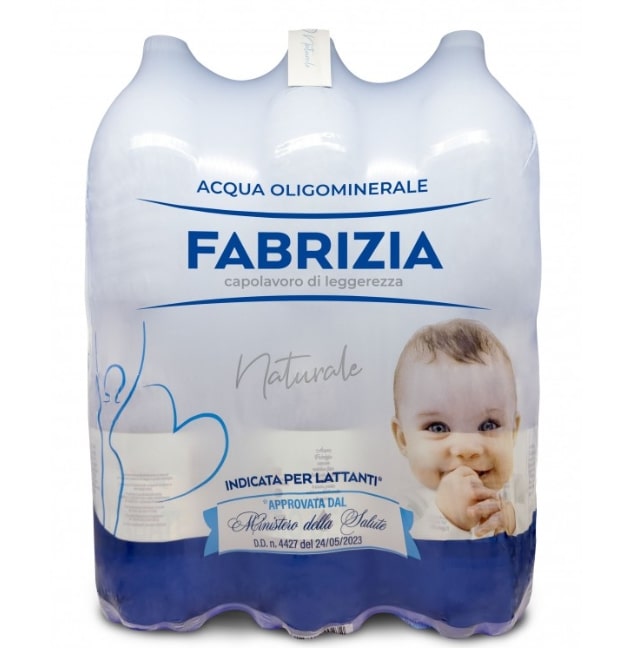 FABRIZIA ACQUA OLIGOMINERALE NATURALE PET 2LT 6 BOTTIGLIE INDICATA PER LATTANTI