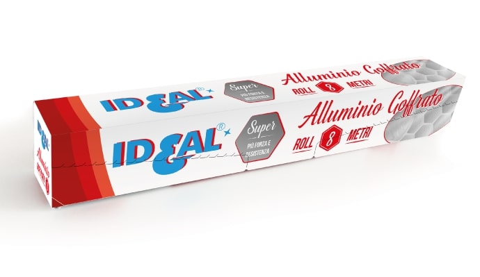 IDEAL ALLUMINIO GOFFRATO SUPER ROLL 8M