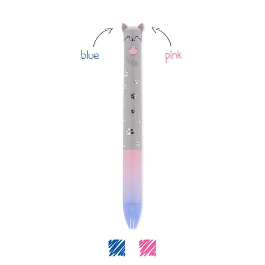 LEGAMI MILANO PENNA A SFERA A DUE COLORI CLICK&CLACK KITTY
