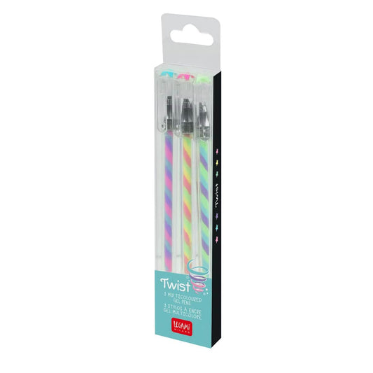 LEGAMI MILANO SET DI 3 PENNE GEL MULTICOLORE TWIST MULTICOLOR