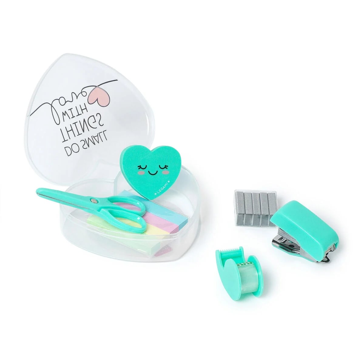 LEGAMI MILANO MINI SET DI CANCELLERIA MINI STATIONERY SET HEART