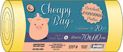 SMP CHEAPY BAG 10PZ 70X110 GIALLO FONDO TENUTA LIQUIDI