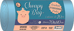 SMP CHEAPY BAG 10PZ 70X110 BLU FONDO TENUTA LIQUIDI
