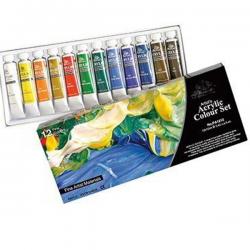 CWR DECO 12 COLORI ACRILICI TUBETTO 12ML CADAUNO