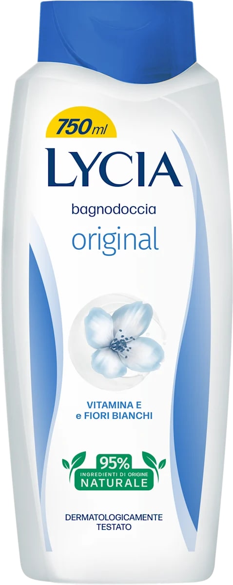 LYCIA BAGNODOCCIA 750ML ORIGINAL VITAMINA E E FIORI BIANCHI