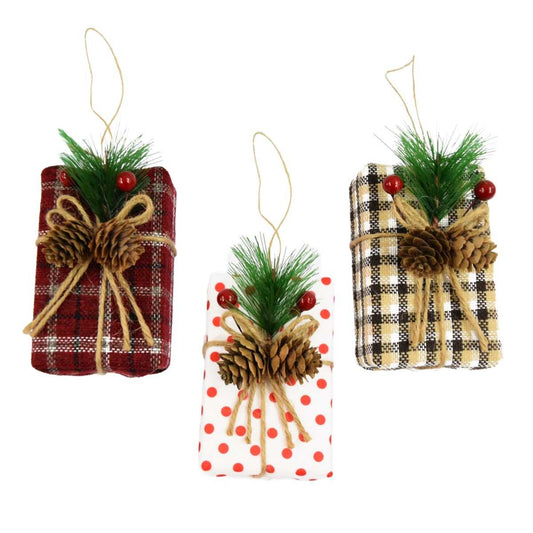 KASAVIVA NATALE APPENDINO PACCHETTO REGALO CM.10 ASSORTITO