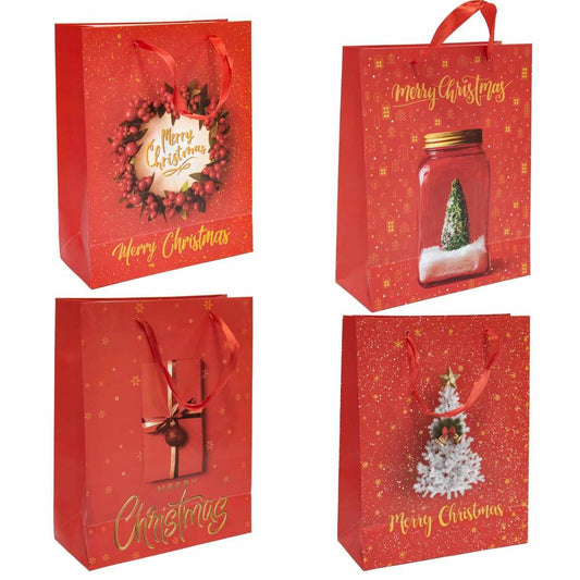 KASAVIVA NATALE BUSTA CARTA XMAS CM.31X12X42 ASSORTITA