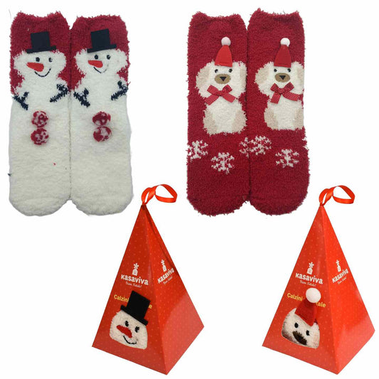 KASAVIVA NATALE CALZINI DI NATALE IN APPENDINO REGALO ASSORTITI