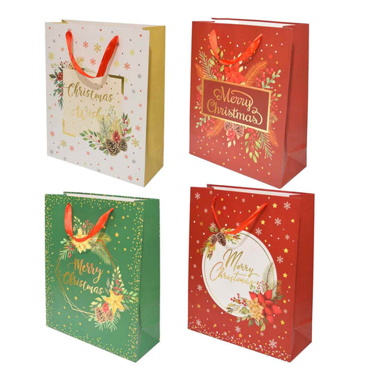 KASAVIVA NATALE BUSTA CARTA CM.25X32X11 NATALE CLASSIC ASSORTITA