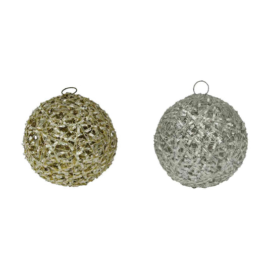 KASAVIVA NATALE FLOCKY SFERA 3D CM.12,5 ASSORTITA