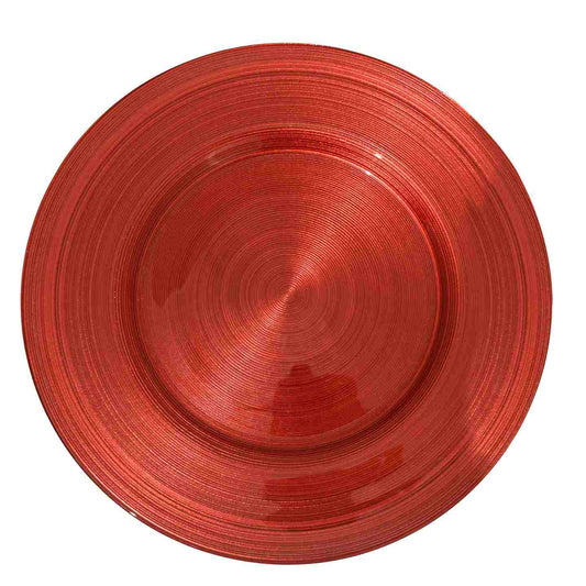 KASAVIVA NATALE SOTTOPIATTO VETRO XMAS DREAM CM.33 ROSSO