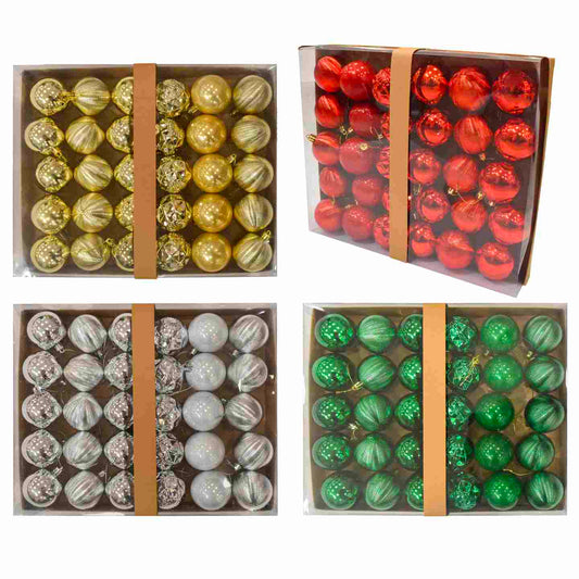 KASAVIVA NATALE BEAUTY BOX 30 SFERE CM.6 ASSORTITE