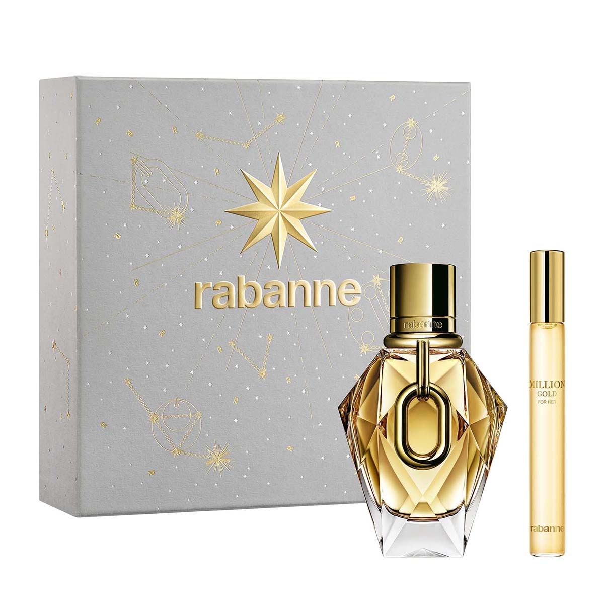 PACO RABANNE MILLION GOLD FOR HER CONFEZIONE EDP 50ML + EDP 10ML DA VIAGGIO