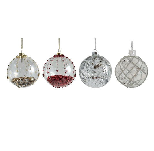 KASAVIVA NATALE SHINY SFERA VETRO CM.10 ASSORITA