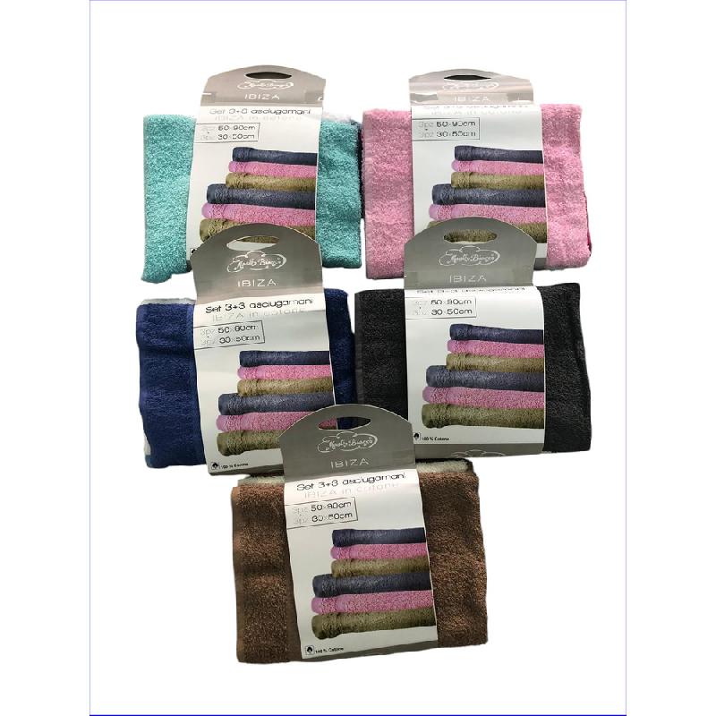 MASTRO BIANCO ASCIUGAMANI IN SPUGNA 3+3 IBIZA