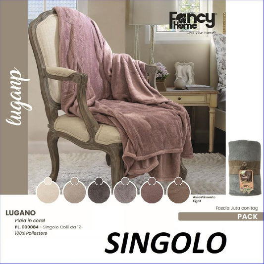 FANCY HOME PLAID LUGANO CM.120X150 ASSORTIMENTO LIGHT