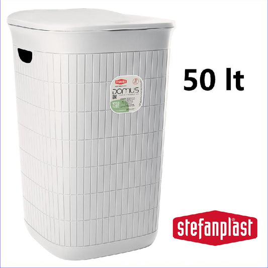 STEFANPLAST DOMUS PORTABIANCHERIA 50LT CM.37X36X56H BIANCO POLVERE
