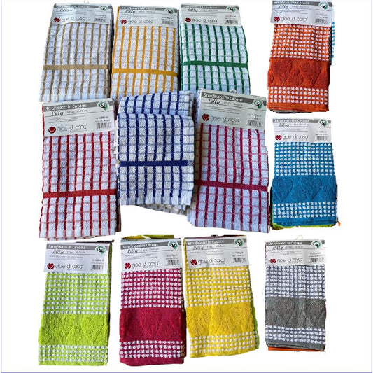 GIOIE DI CASA LILLY SET 3PZ STROFINACCI IN COTONE