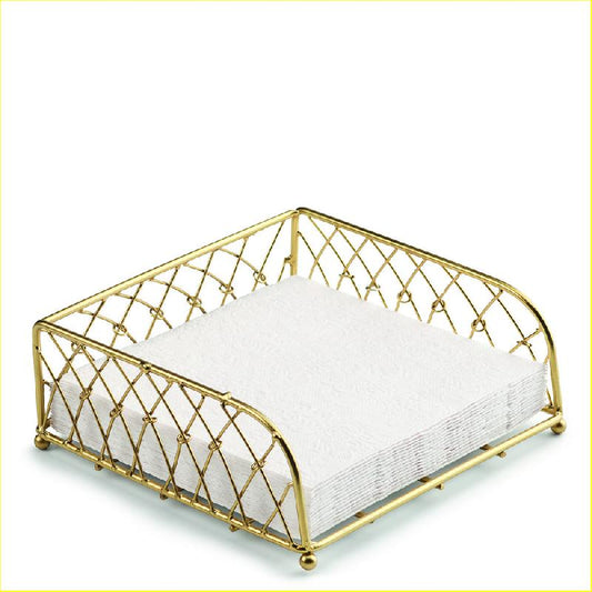 AMBIENTE PORTATOVAGLIOLI IN METALLO ORO ROMPI E NODO