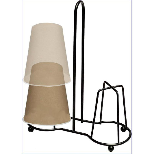 ARTEX BLACK GLOBE ACCIAIO PORTABICCHIERI CM.17X7X20H