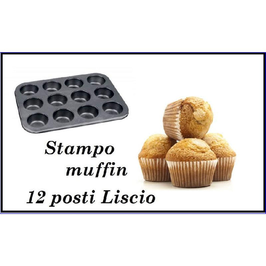 BORELLA DROP STAMPO MUFFIN 12 POSTI LISCIO