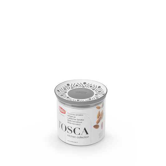 STEFANPLAST L.TOSCA BARATTOLO ERMETICO TONDO 0,7LT STONE GREY