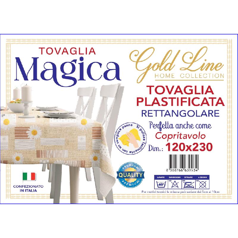 GOLD LINE TOVAGLIA MAGICA GENERICA PLASTIFICATA CM.120X230
