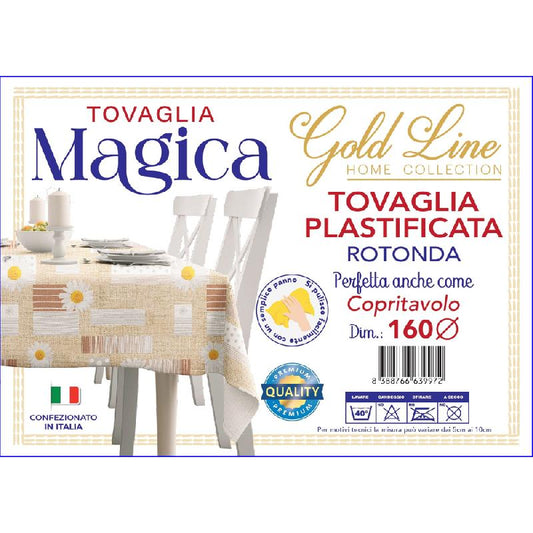 GOLD LINE TOVAGLIA MAGICA GENERICA PLASTIFICATA TONDA CM.160