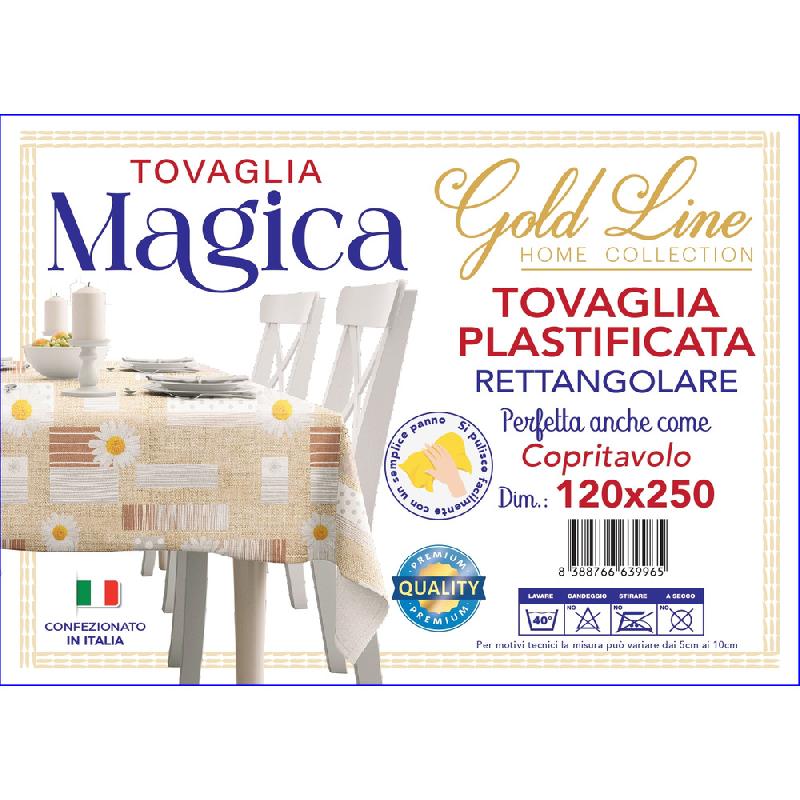 GOLD LINE TOVAGLIA MAGICA GENERICA PLASTIFICATA CM.120X250